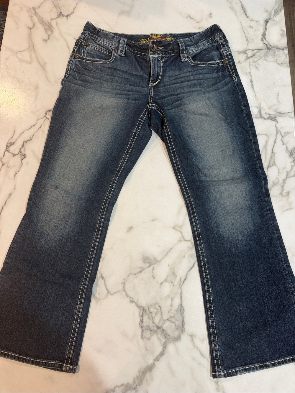 Maurices Women's Medium-Dark Blue Flare Jeans